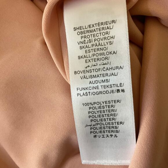 Adrianna Papell Pink Crepe Satin One Shoulder Evening Gown Size 8 Bow Detail - Picture 11 of 13